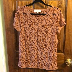 LOFT Lace Blouse Size: M